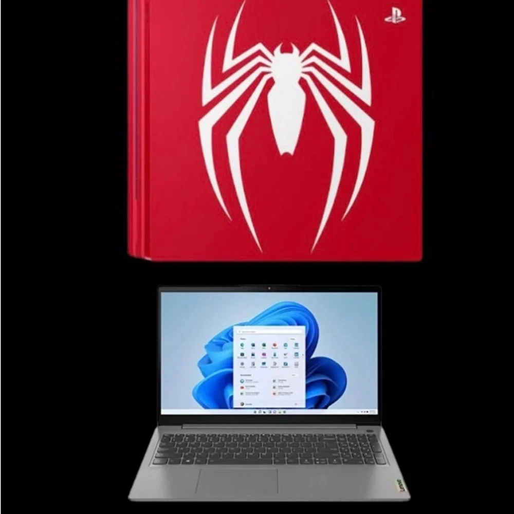 PlayStation 4 Pro Spider-Man Edition & Lenovo IdeaPad 3 15ITL6